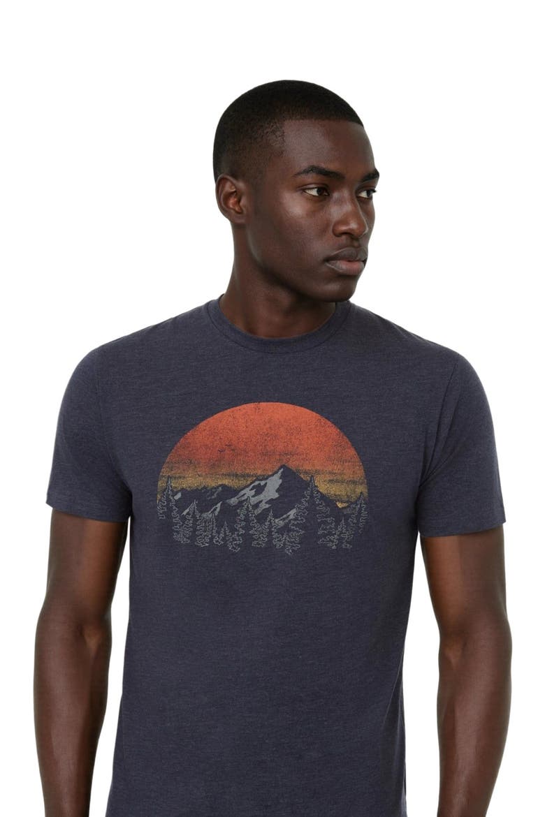 Vintage Sunset T-Shirt, Alternate, color, Midnight Blue Heather/Arbutus