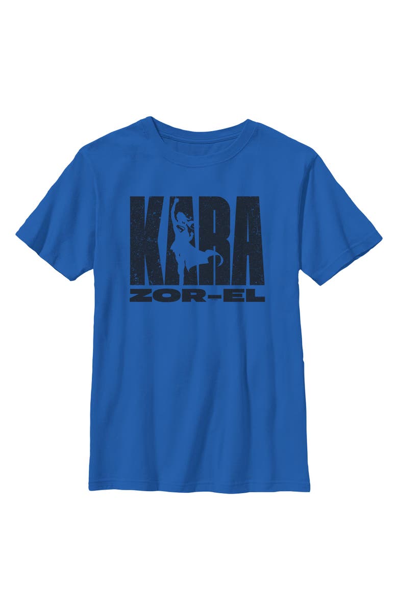 Supergirl Boy's Supergirl Kara Zor-El Silhouette  Graphic T-Shirt, Main, color, Royal Blue