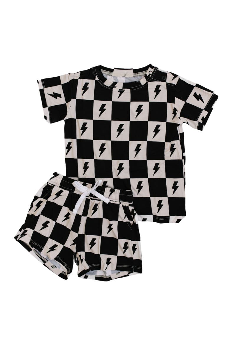 Charlie Lou Baby<sup>®</sup> Checkered Lightning Bolt Shortie Set, Main, color, 