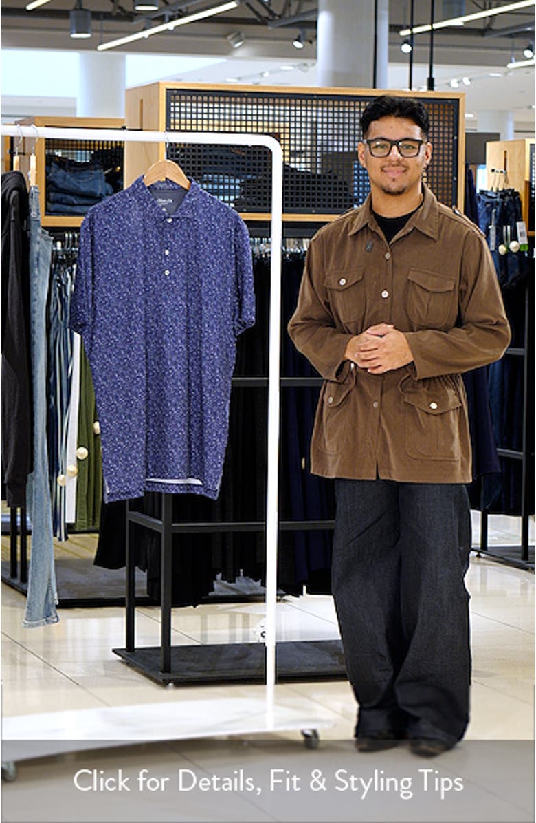 Boggings Mushroom Print PREP-FORMANCE Golf Polo, sales video thumbnail