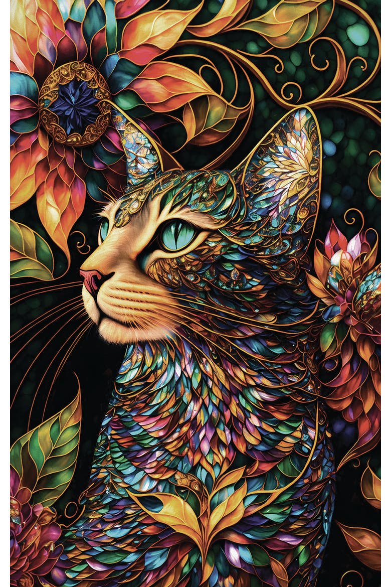 A Happy Cat 550 piece Jigsaw Puzzle for Adults, Alternate, color, Multicolor