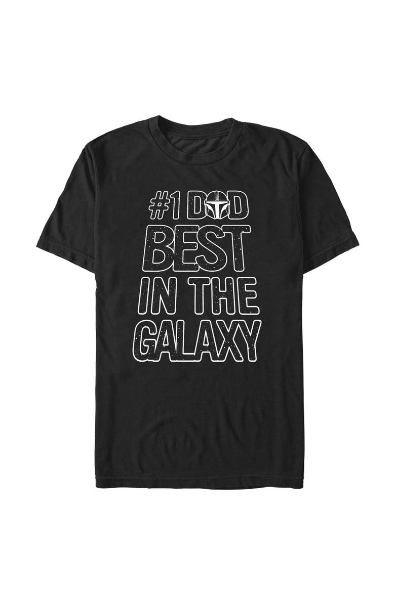 Star Wars: The Mandalorian Men's Star Wars The Mandalorian Number 1 Dad Graphic T-Shirt, Main, color, Black