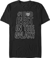 Star Wars: The Mandalorian Men's Star Wars The Mandalorian Number 1 Dad Graphic T-Shirt