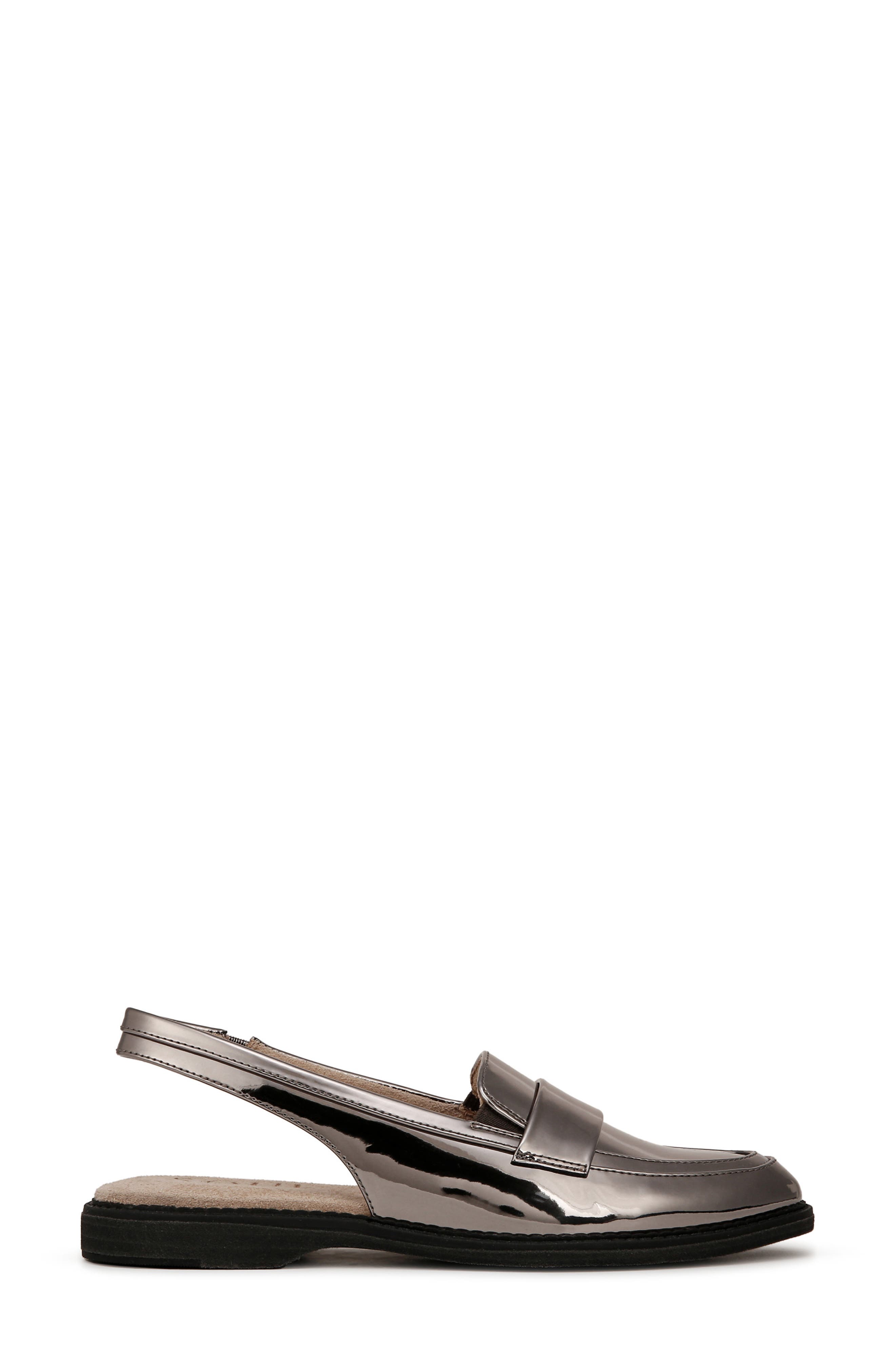 SOUL NATURALIZER Yeah Slingback Flat, Alternate, color, Pewter Faux Leather