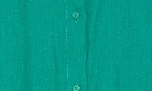 Eileen Fisher Classic Sleeveless Organic Linen Button-up Shirt