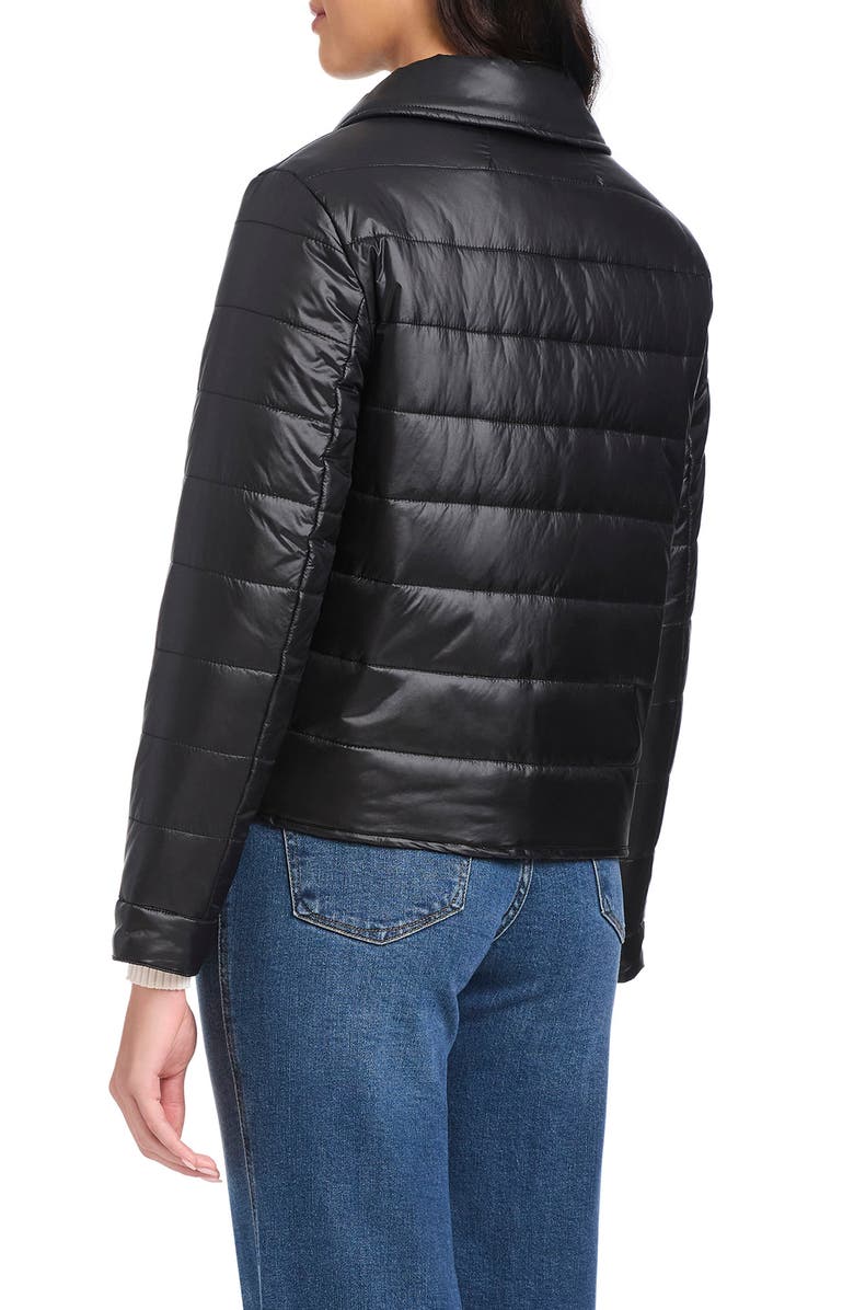 Kate Spade New York Quilted Water Resistant Jacket, Alternate, color, Black