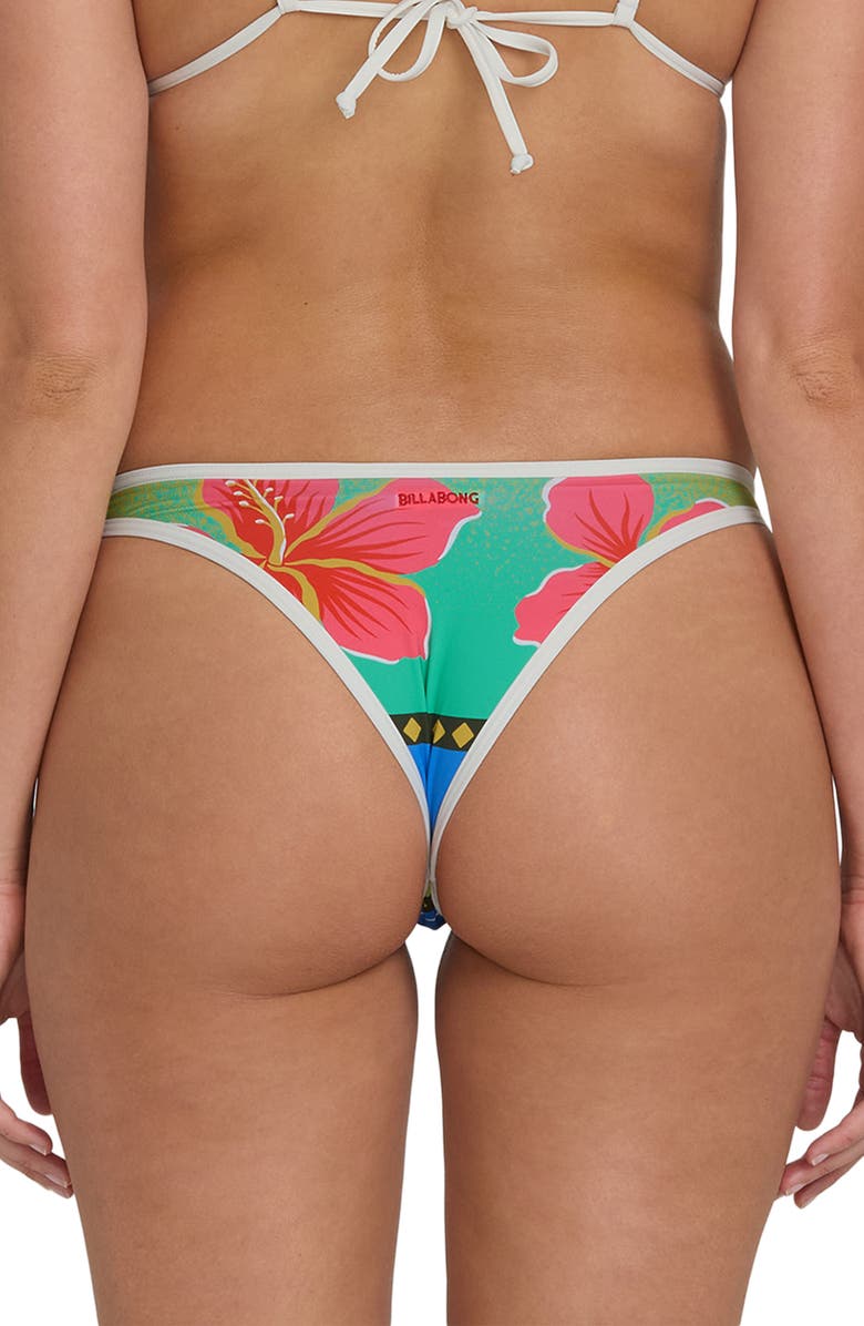 Billabong Midnight Tropics Skimpy Hike Bikini Bottoms, Alternate, color, True Blue