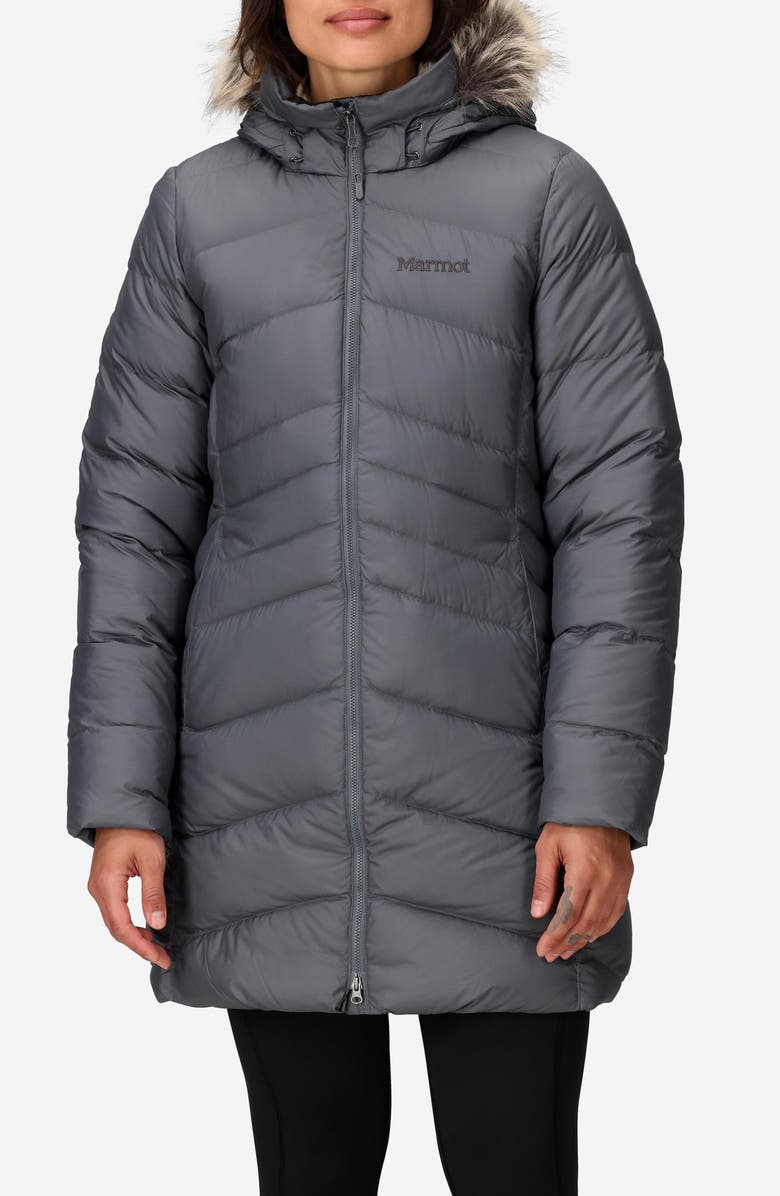 Marmot Montreal 700 Fill Power Down Parka, Main, color, Steel Onyx