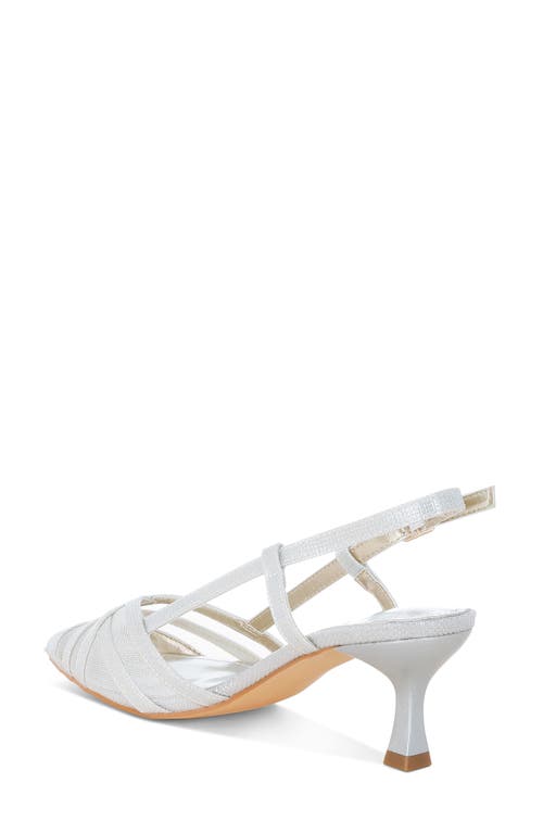 London Rag Daldra Pointed Toe Pump In Silver