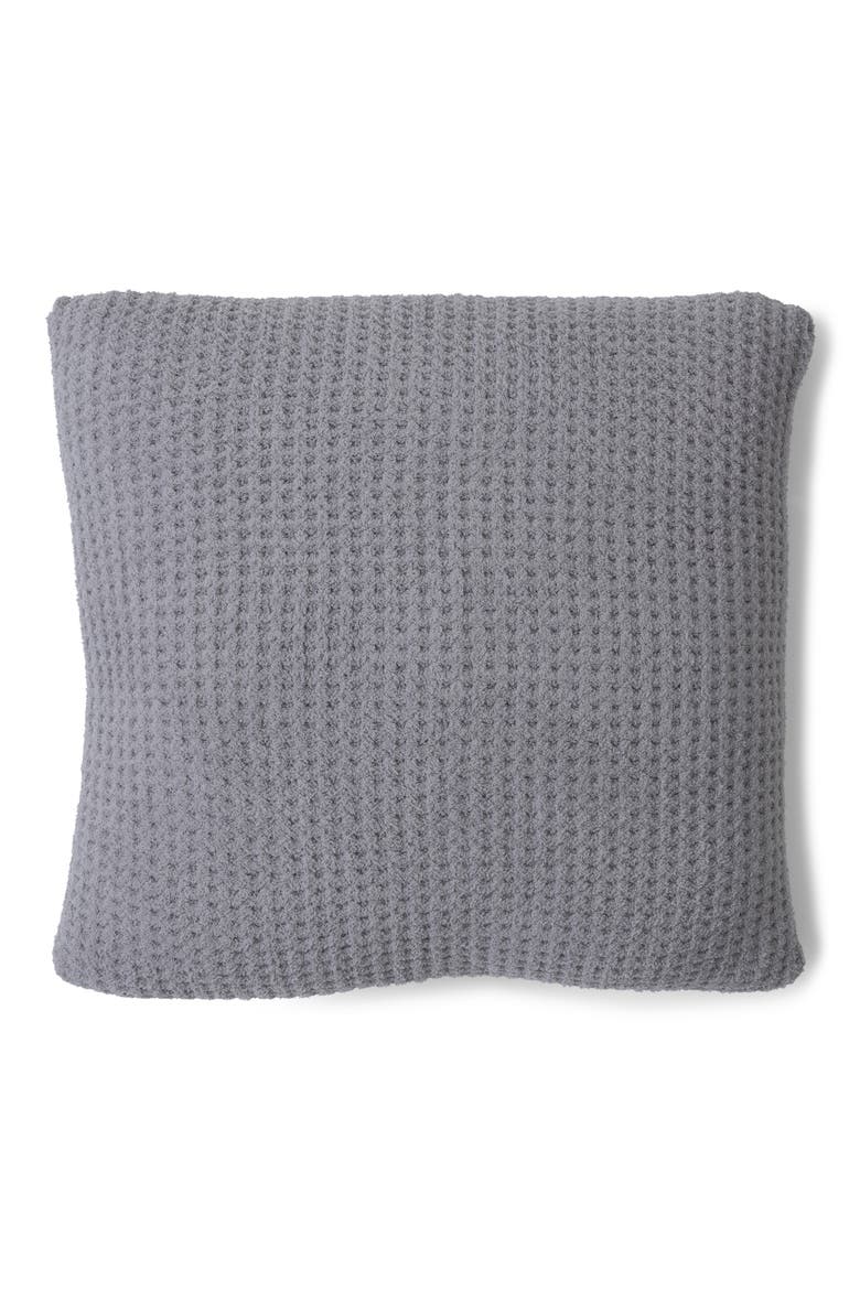 CozyChic® Waffle Knit Accent Pillow, Main, color, DOVE GRAY