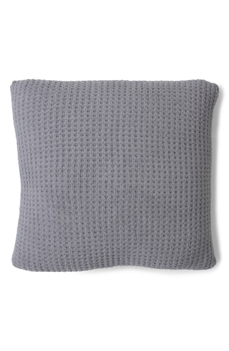 Barefoot Dreams<sup>®</sup> CozyChic<sup>®</sup> Waffle Knit Accent Pillow, Main, color, Dove Gray