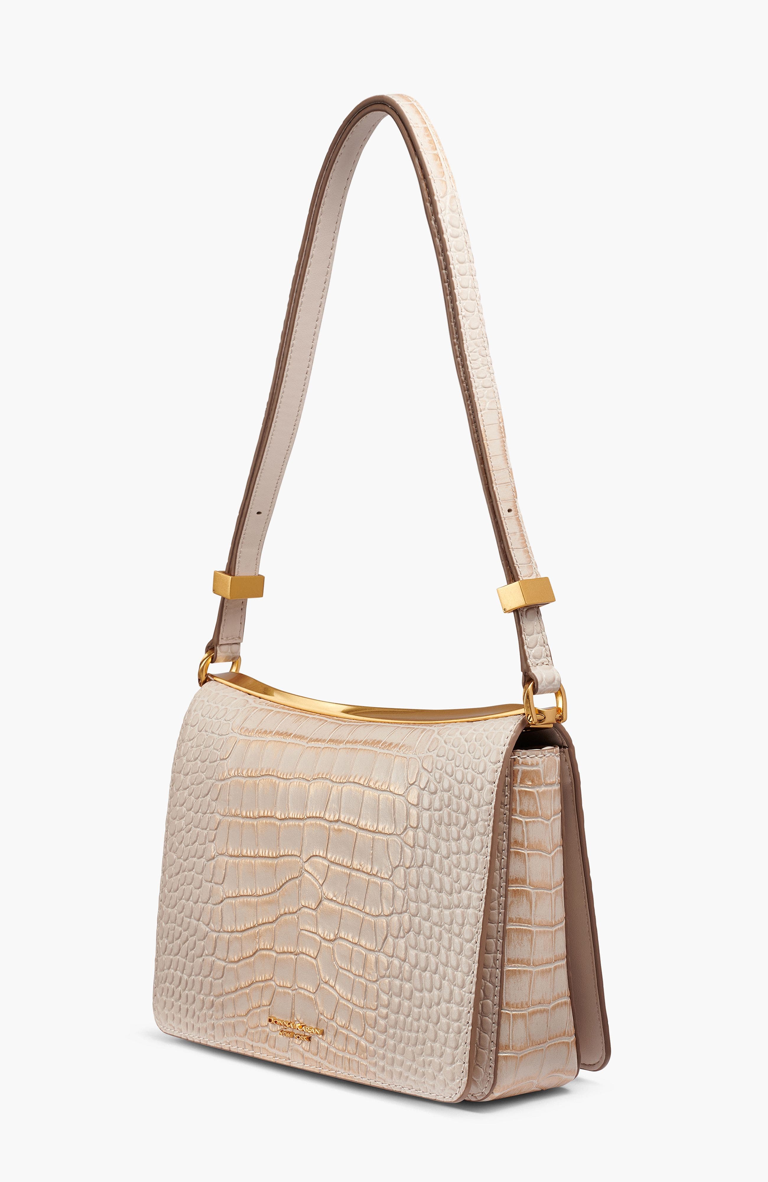 Jericho Shoulder Bag, Alternate, color, Sand Gold Crocodile