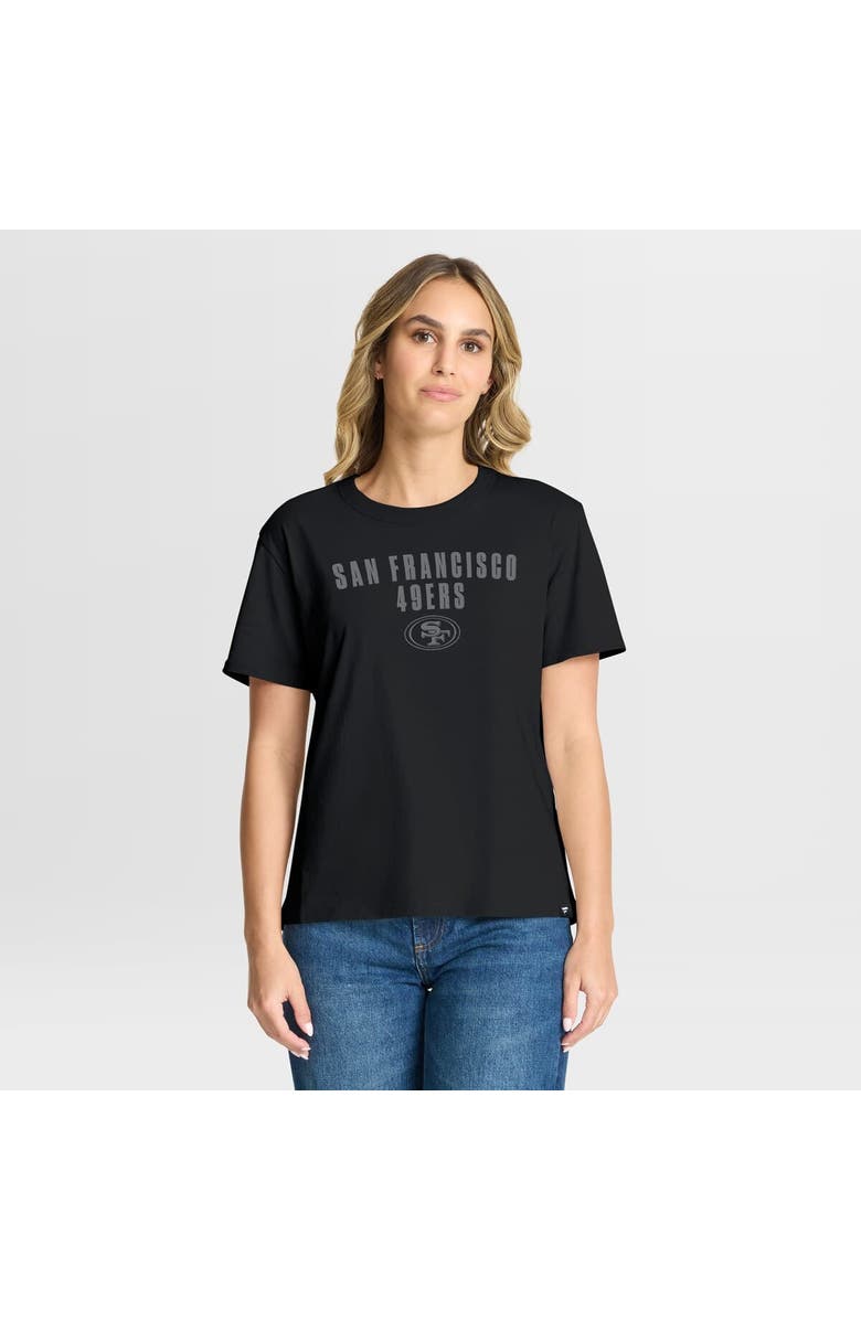 FANATICS Women's Fanatics Black San Francisco 49ers Blackout Kneel Down Legacy T-Shirt, Main, color, Black