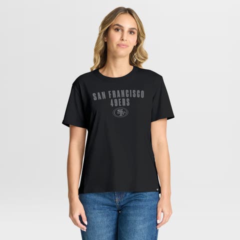 Women's Fanatics Black San Francisco 49ers Blackout Kneel Down Legacy T-Shirt