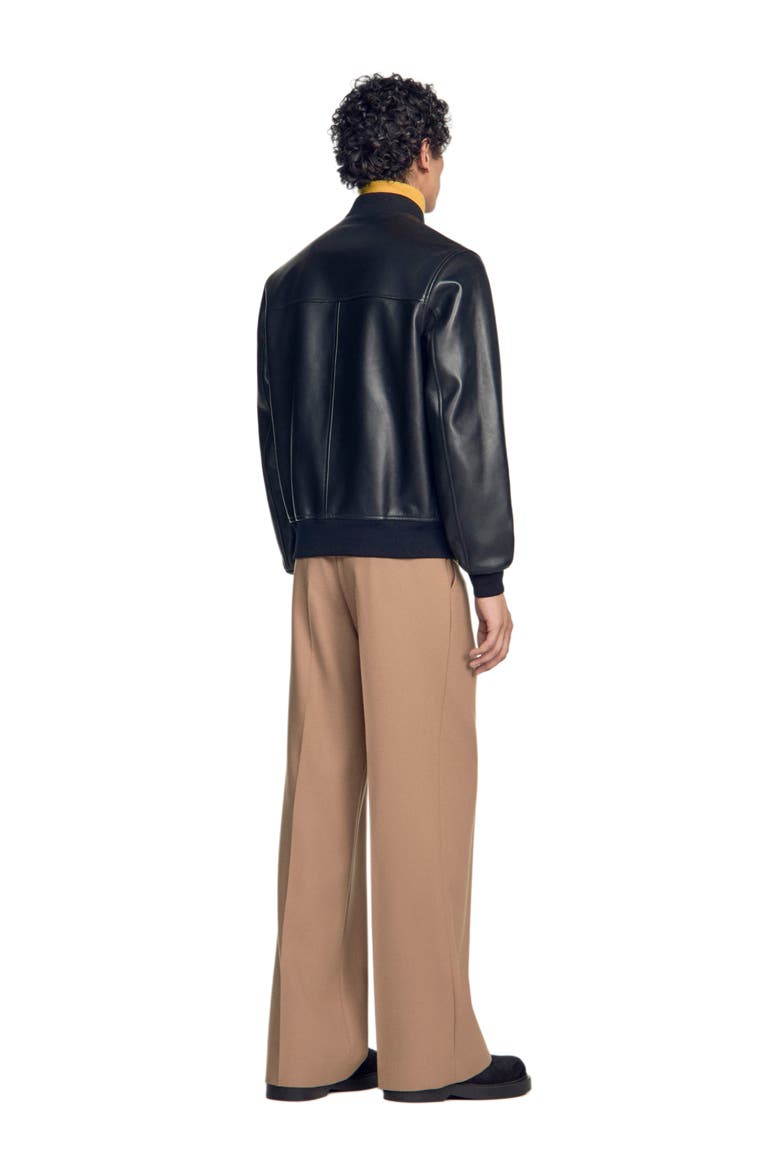 Leather Jacket, Alternate, color, Black
