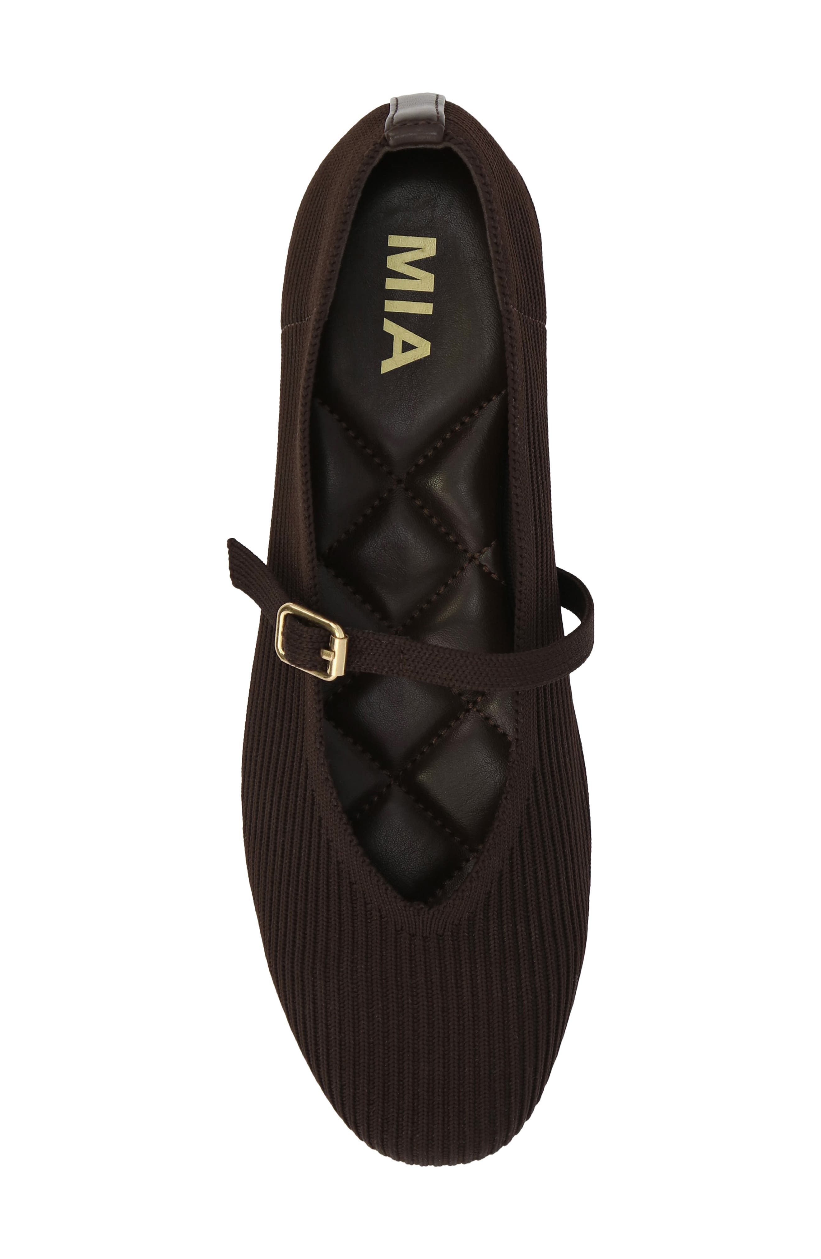 MIA Bayla Mary Jane Flat, Alternate, color, Chocolate