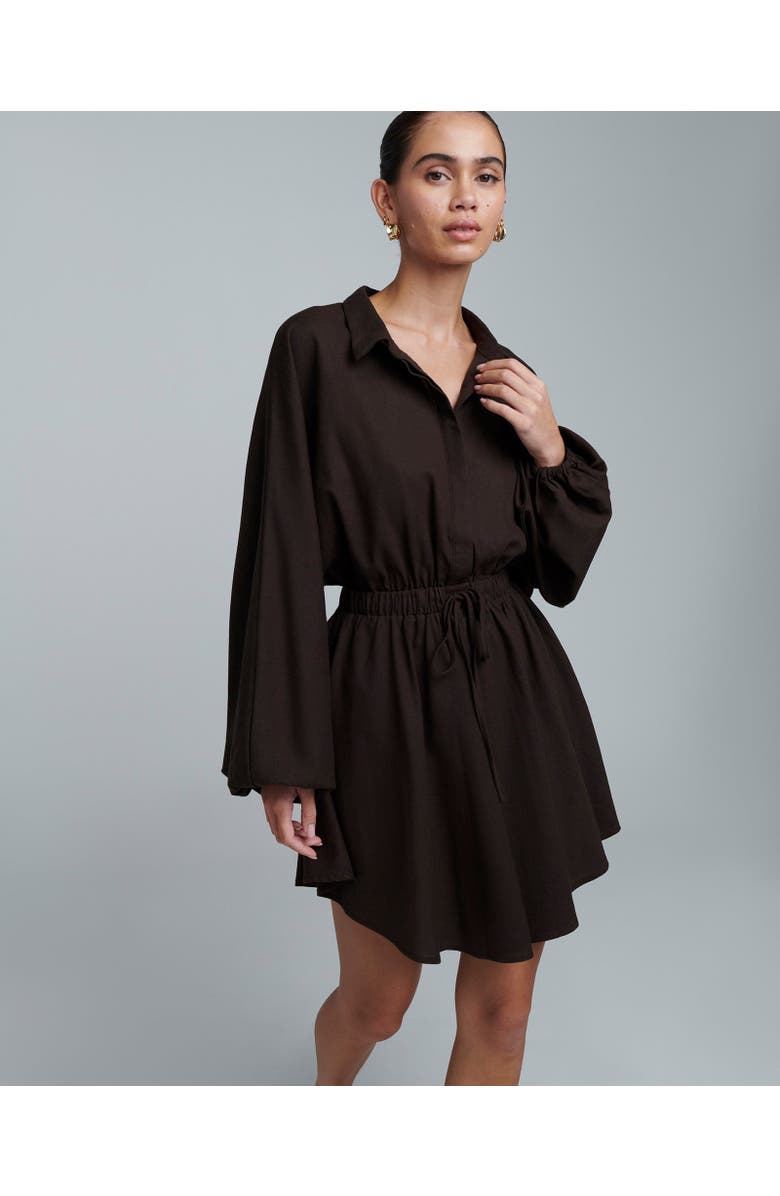 ST MRLO Shauna Mini Dress, Main, color, Chocolate
