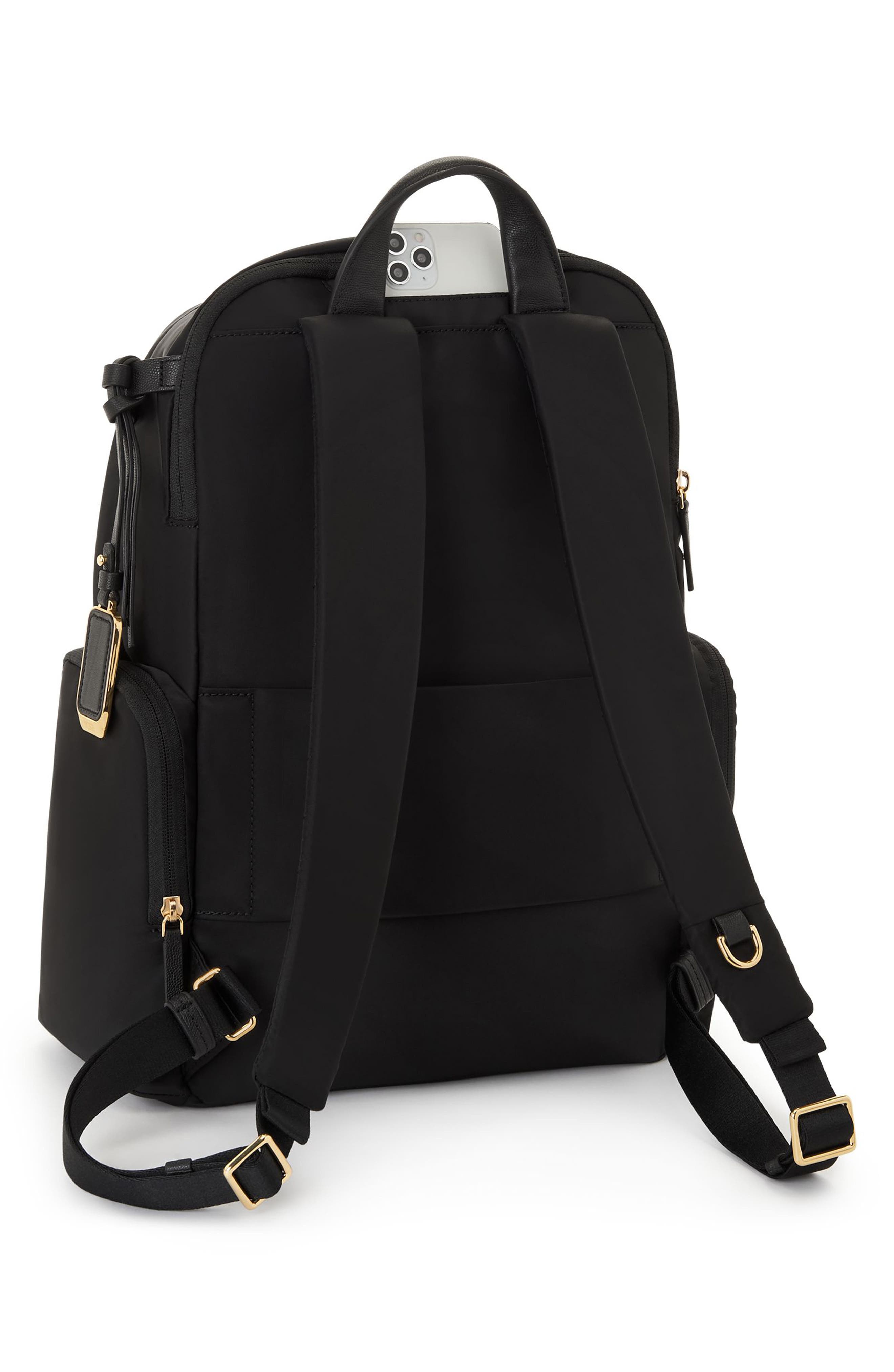 TUMI Celina Backpack, Alternate, color, Black/ Gold