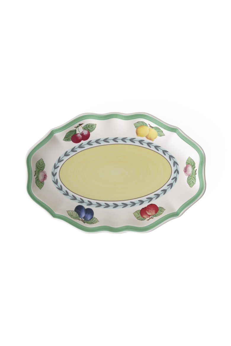 French Garden Fleurence Pickle Dish/Gravy Stand, Main, color, white