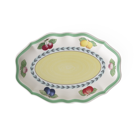 French Garden Fleurence Pickle Dish/Gravy Stand