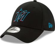 New Era Men's New Era Black Miami Marlins 2019 Team Classic 39THIRTY Flex Hat