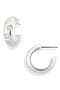 Royal Stone Hoop Earrings