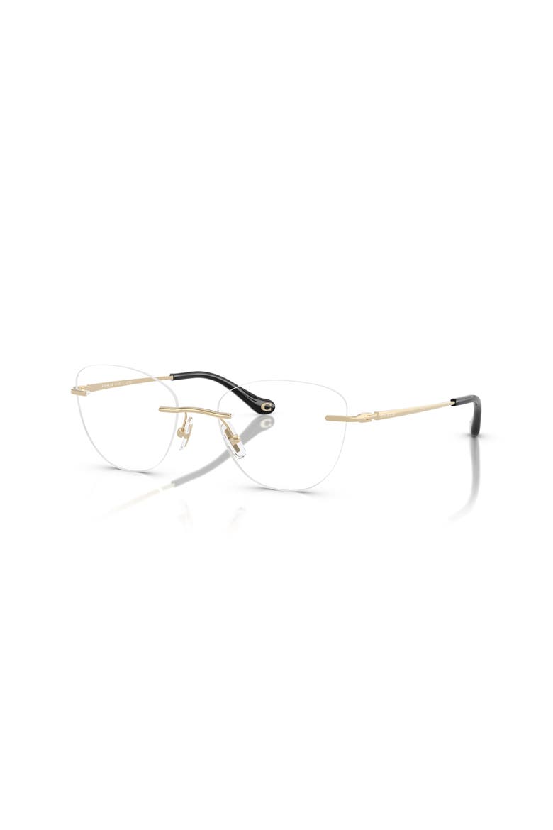52mm Cat Eye optical glasses, Main, color, Gold