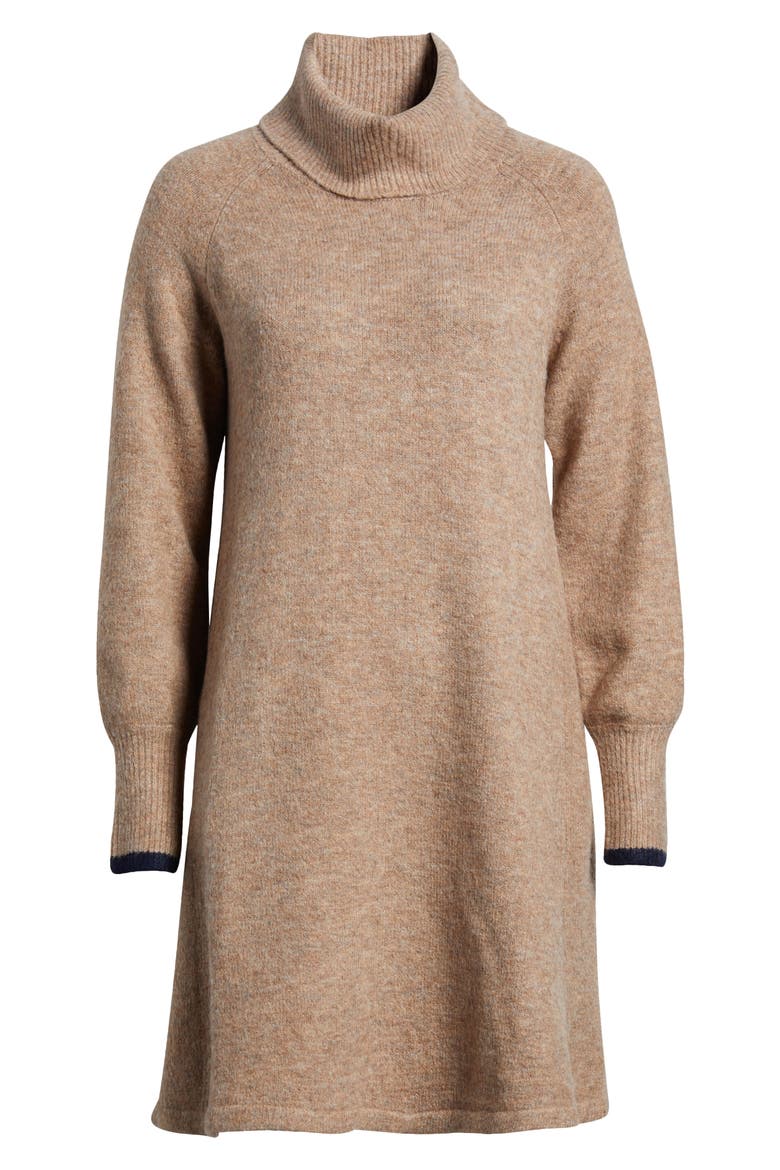 Turtleneck Sweater Dress, Alternate, color, NATURAL