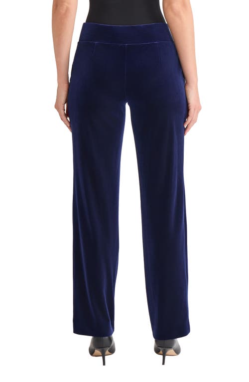 Jones New York Pull-on Straight Leg Pants In Blue