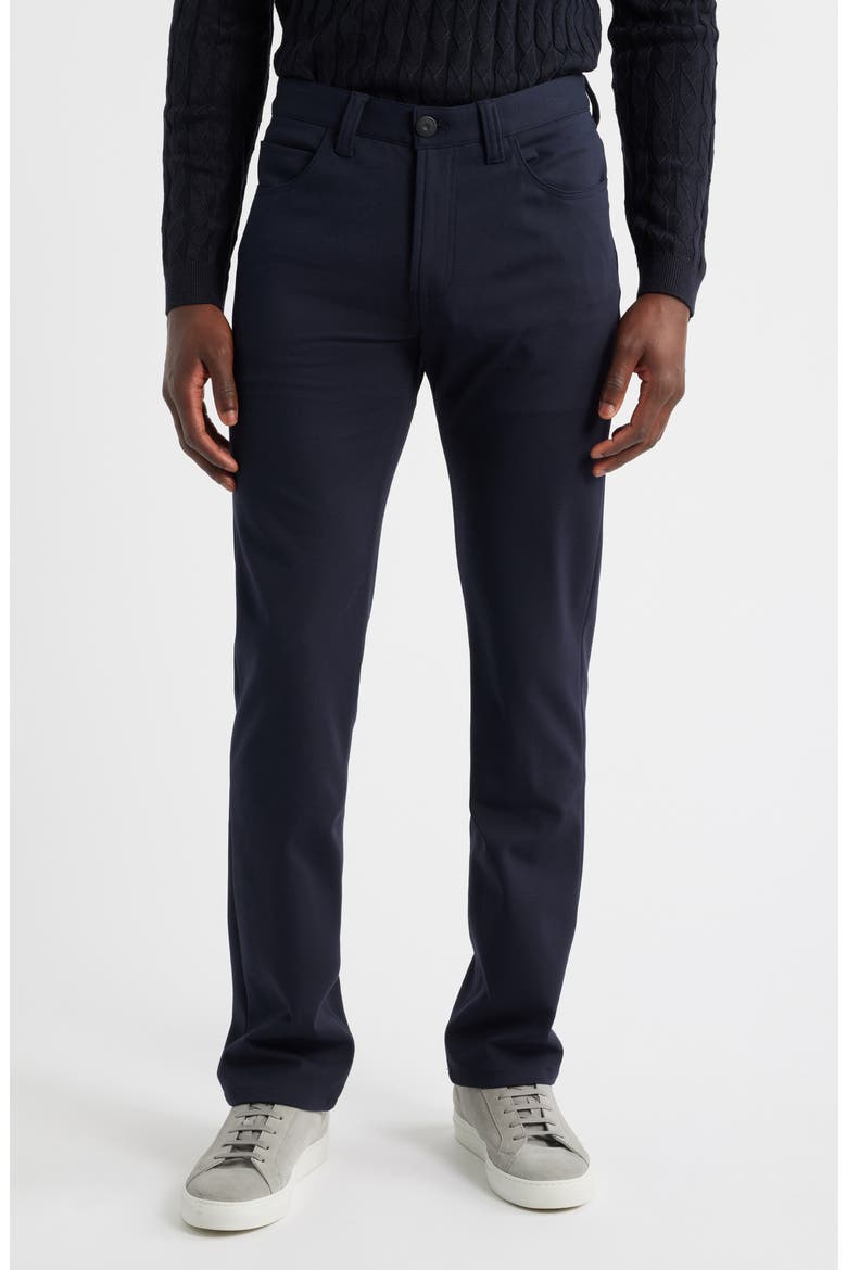 Straight Leg Pants, Main, color, SOLID BLUE NAVY