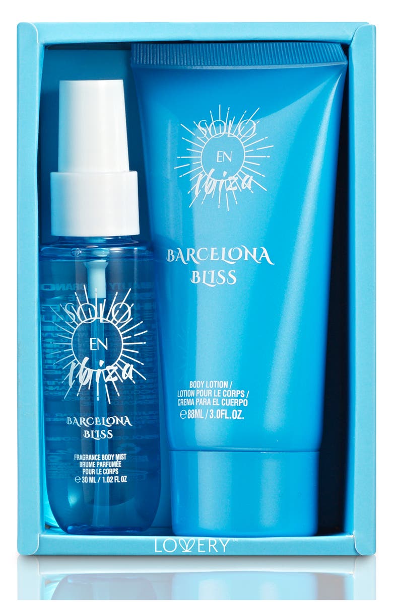 Lovery 2-Pc. Solo En Ibiza Barcelona Bliss Travel Gift Set, Alternate, color, Blue