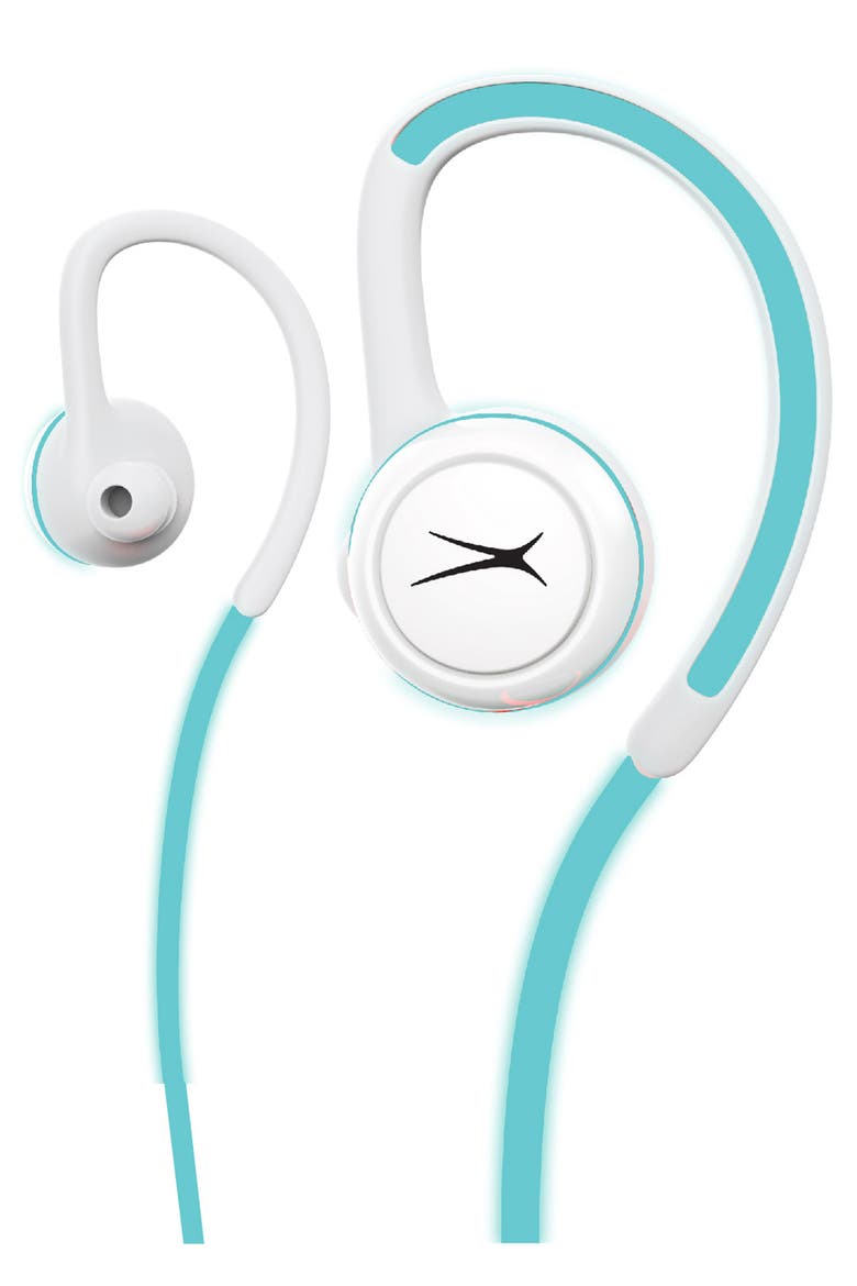 Glow Run Bluetooth® Sport Earbuds, Main, color, WHITE