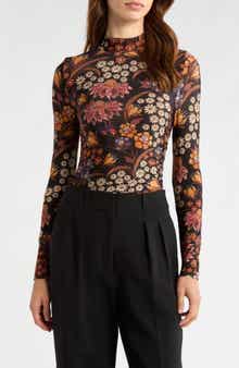 Lili Mock Neck Jersey Top