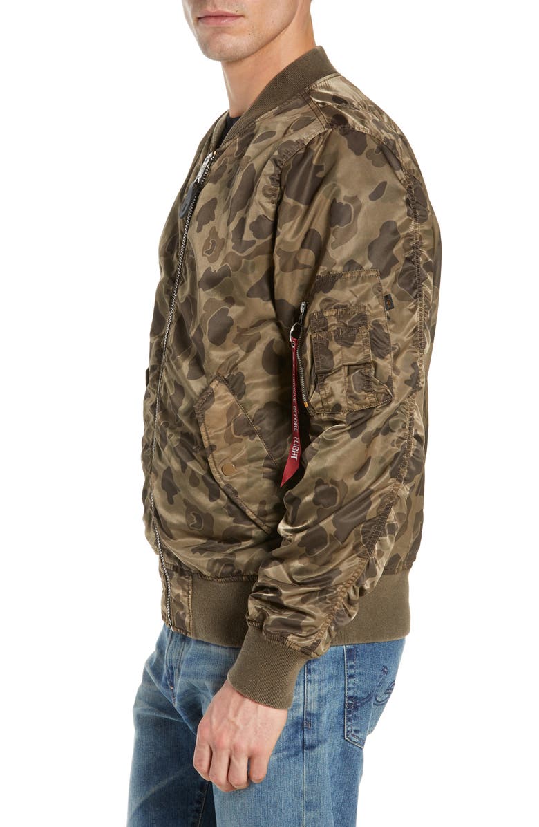Alpha Industries L-2B Blood Chit Reversible Bomber Jacket, Alternate, color,
