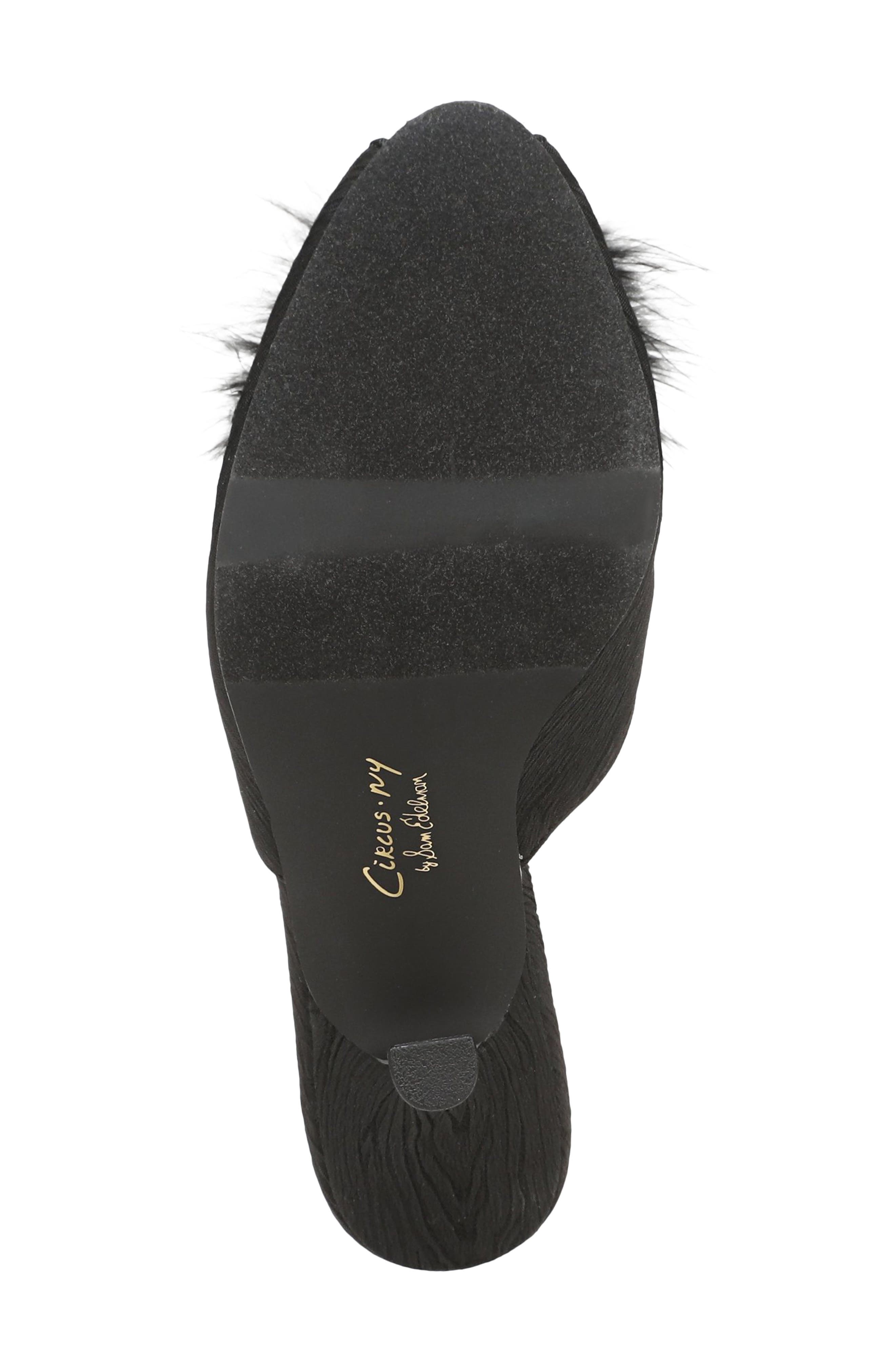 Glenda Fluff Mule, Alternate, color, BLACK