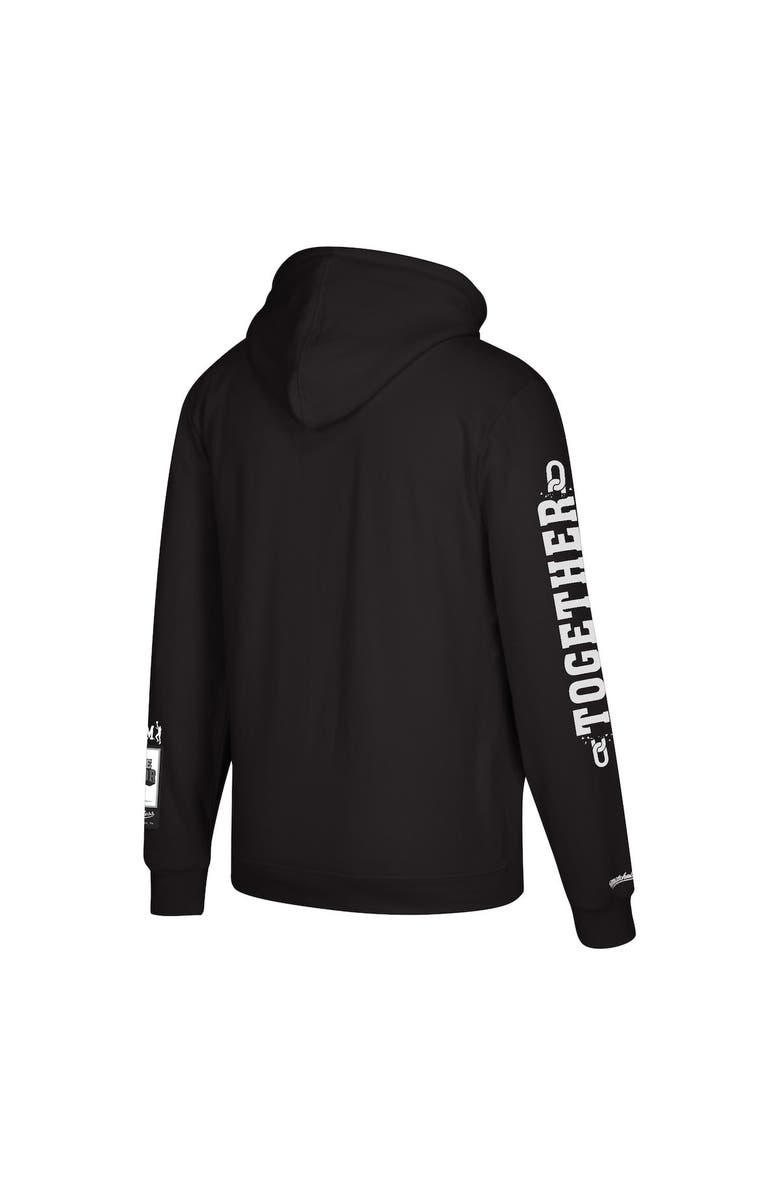 Mitchell & Ness Men's Mitchell & Ness Kareem Abdul-Jabbar Black Social Justice Warrior Together Pullover Hoodie, Alternate, color, 