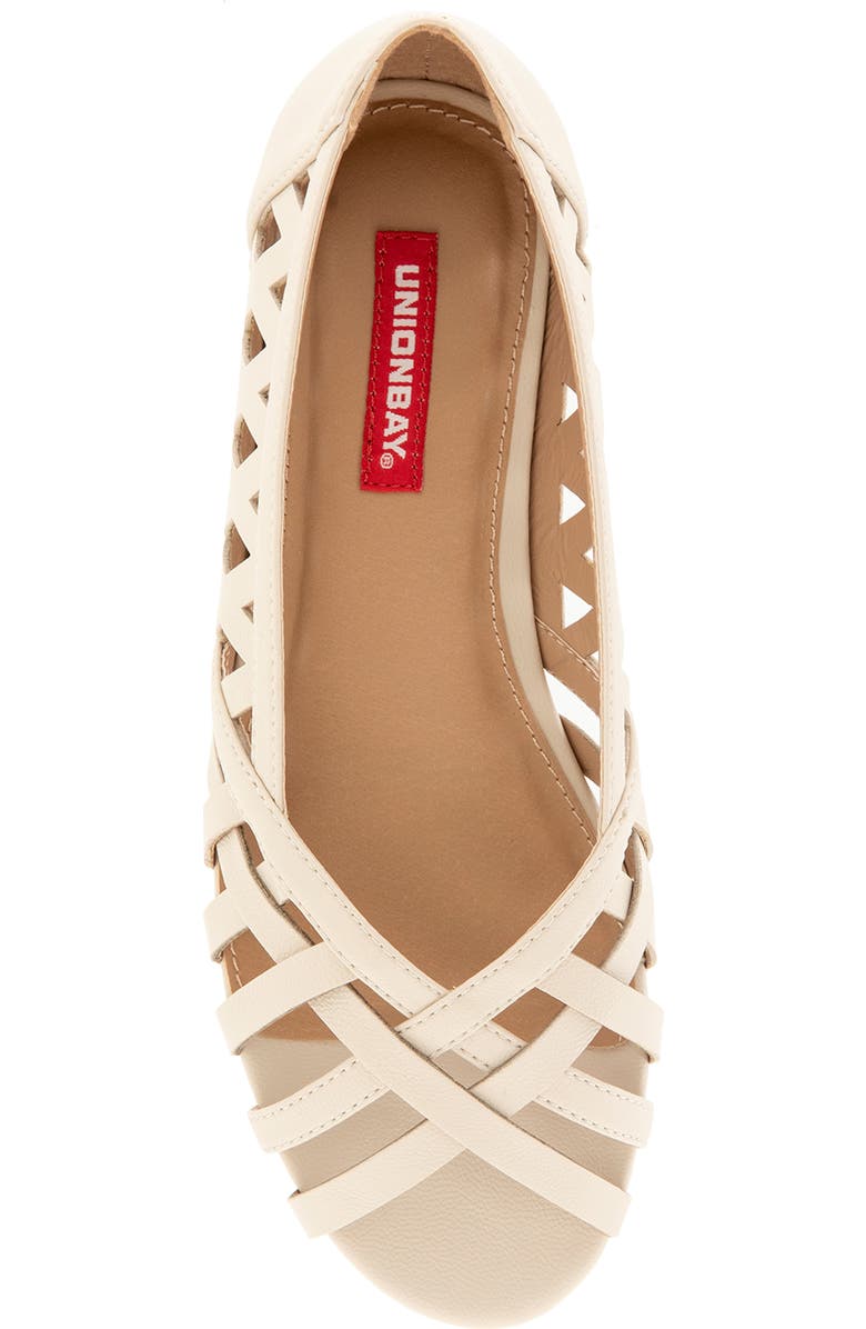 UNIONBAY Sonjia Peep Toe Sandal, Alternate, color, Beige