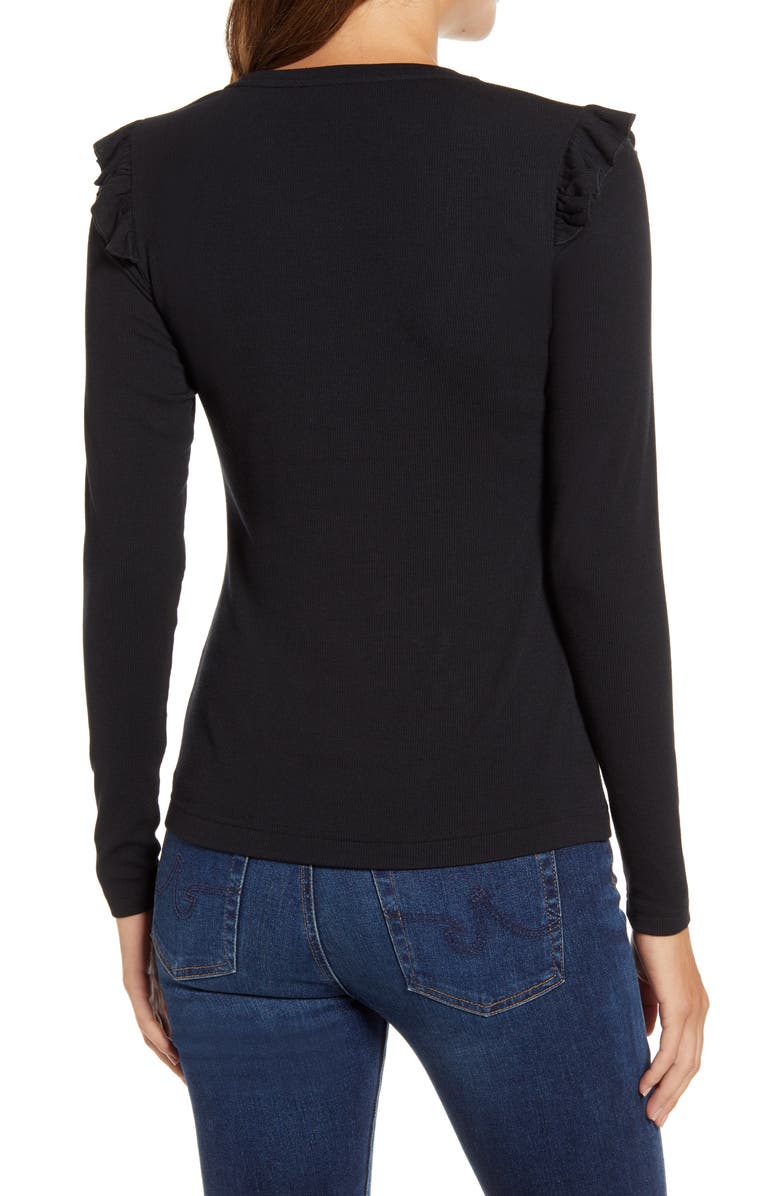 Rachel Parcell Pretty Shoulder Slim Sweater, Alternate, color,