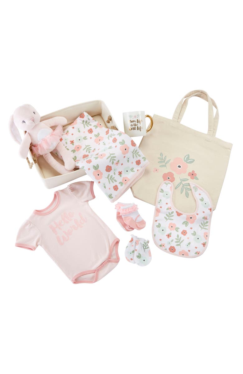 Baby Aspen Fancy Floral 9-Piece Baby Gift Set, Main, color,