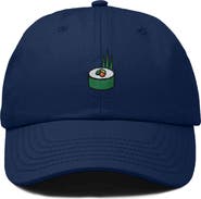 Dalix Sushi Roll Embroidered Dad Hat