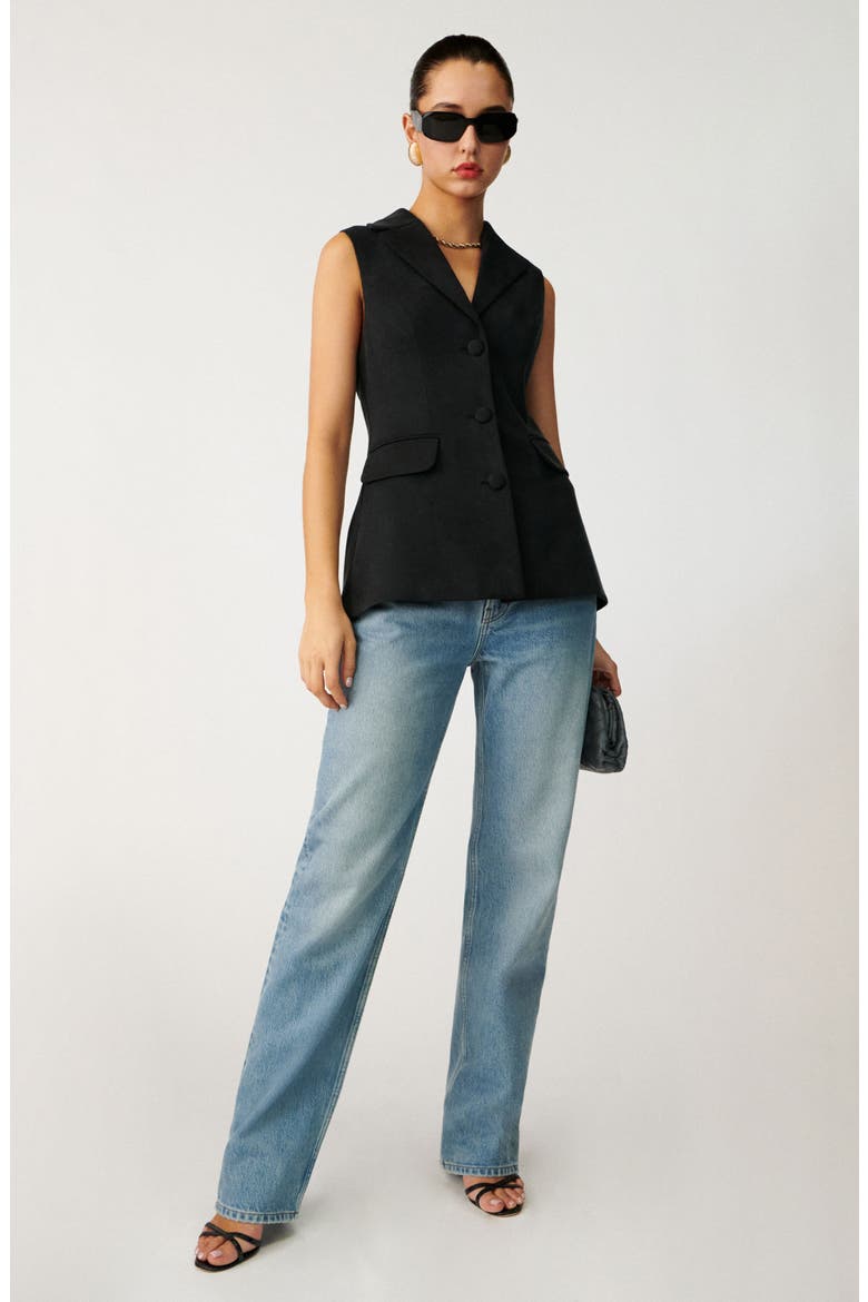 Billie Vest, Alternate, color, BLACK