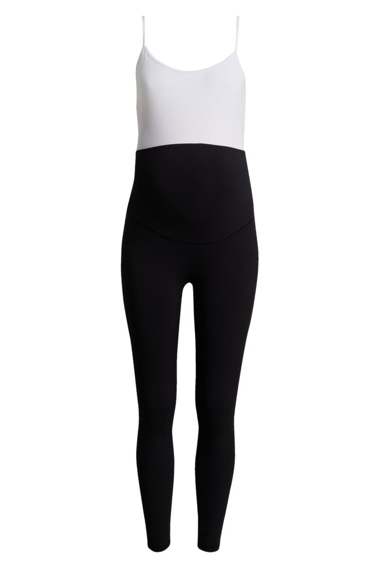 Women's Maternity Stretch Leggings with Bump-Friendly Phone Pocket, Alternate, color, BLACK