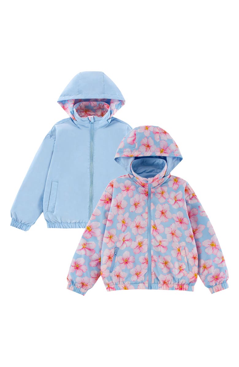 CALONIE Kids' Max Rain Water Repellent Reversible Windbreaker, Alternate, color, Blue