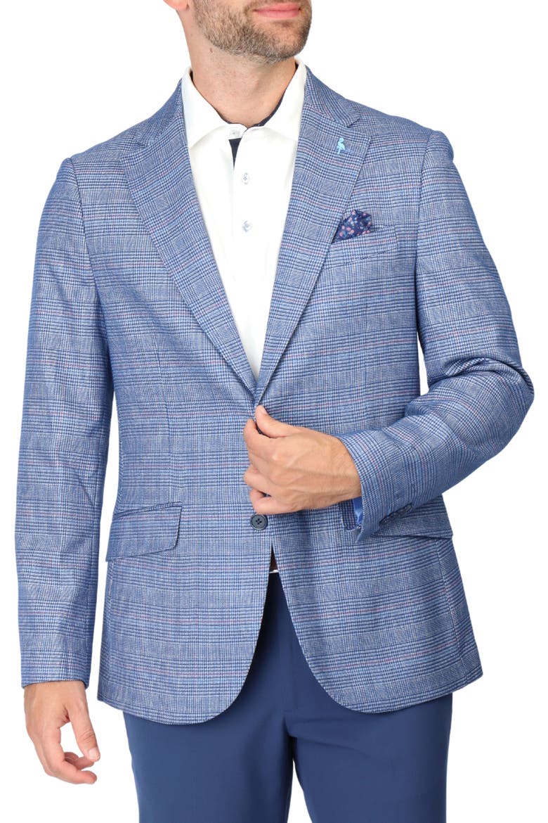 The Great Glen Plaid Sport Coat, Main, color, COBALT-BLUE