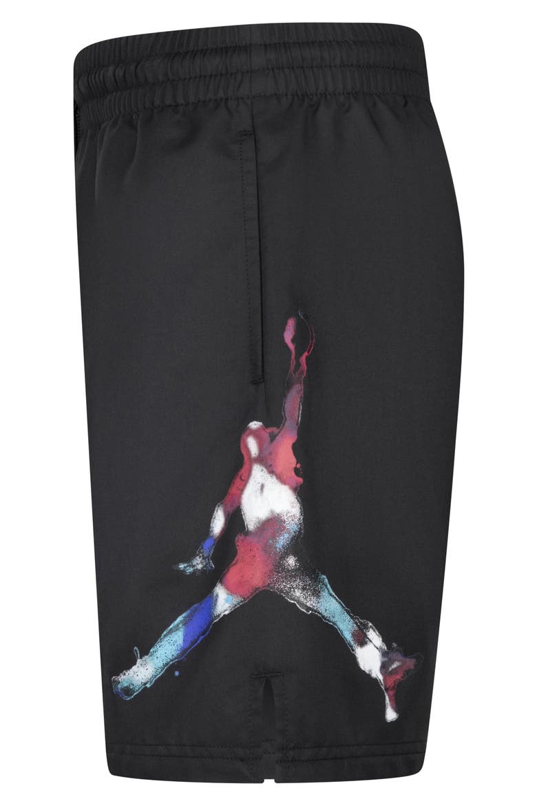 Kids' Poolside Jumpman Athletic Shorts, Alternate, color, BLACK