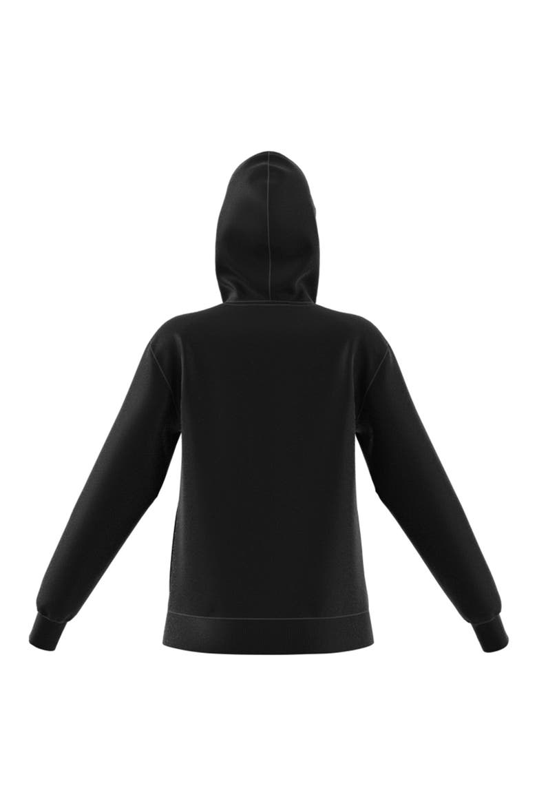 Essentials Fleece Hoodie, Alternate, color, BLACK/ WHITE