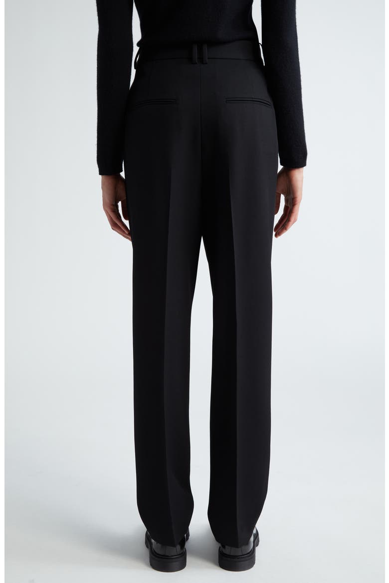 Bacall Virgin Wool Pants, Alternate, color, BLACK