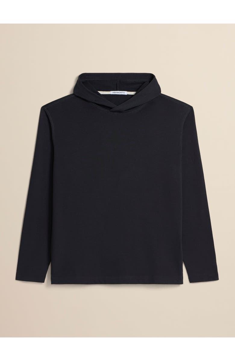 ASHWORTH GOLF Terry Twillback Hoodie, Main, color, Black