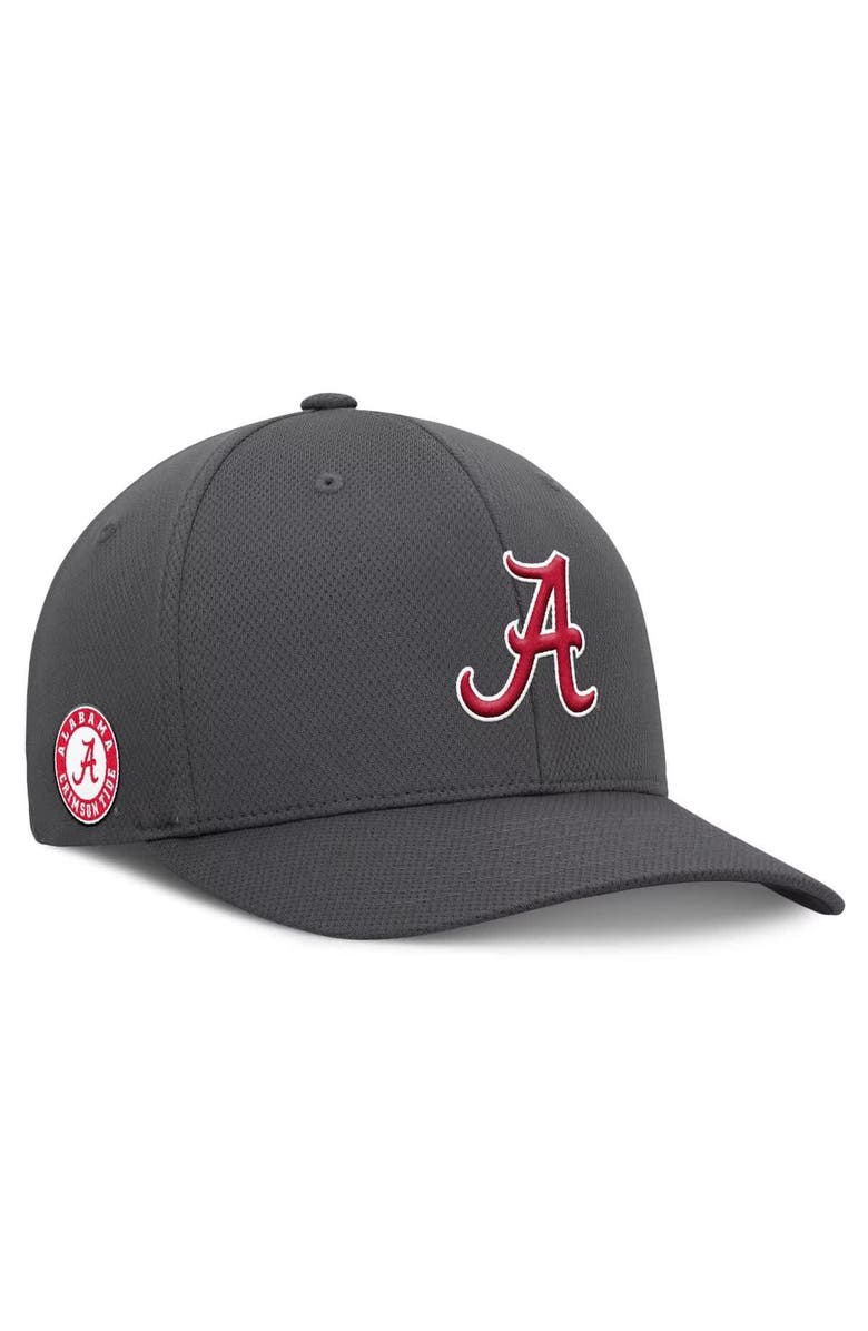 TOP OF THE WORLD Men's Top of the World  Charcoal Alabama Crimson Tide Reflex Logo Flex Hat, Main, color, 