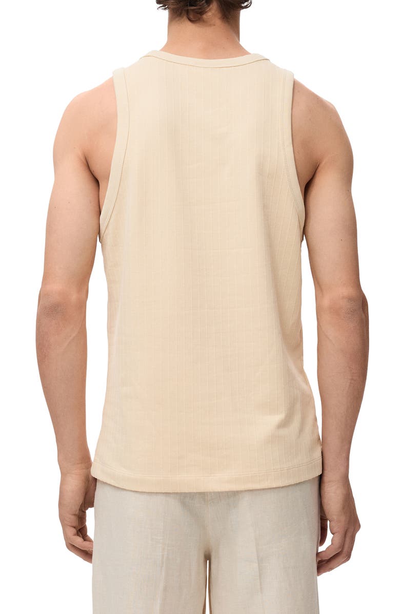 MANGO Stripe Strap Tank, Alternate, color, Beige